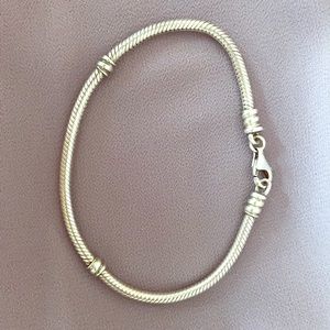 7.5 inch Authentic Pandora charm bracelet
